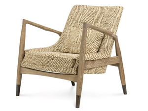 ALANO - Ash and fabric armchair with armrests _ JOSÉ LEITE DE CASTRO